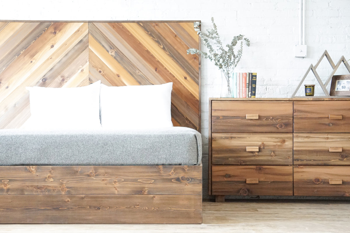 Felten storage platform bed store union rustic