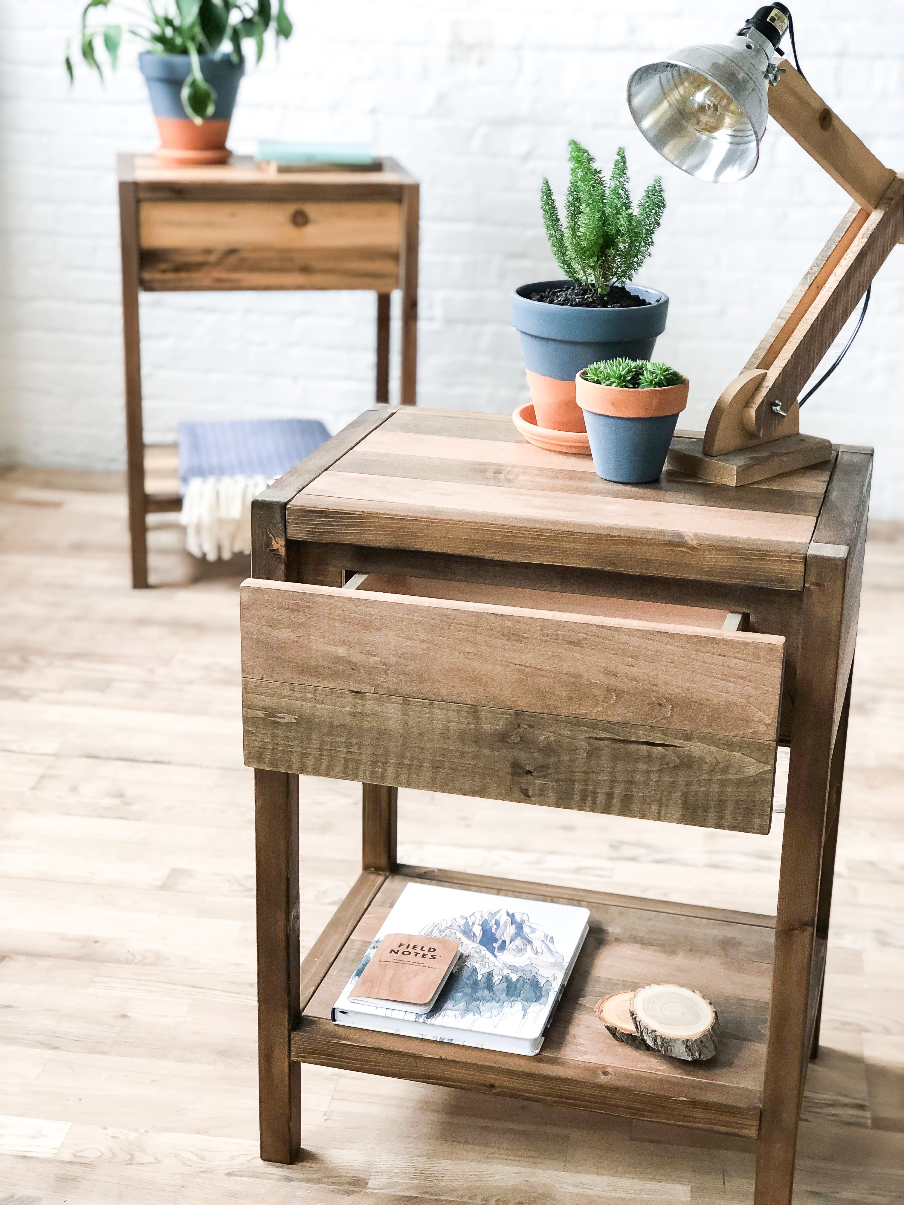 The Craftsmen - Barn Wood Style Bedside Table / End Table - Handmade i –  Urban Billy