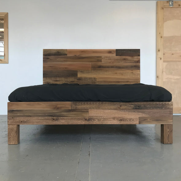 The Homestead Bed - Rustic Barnwood Reclaimed Bed Frame - Repurposed Timber - Handmade in USA