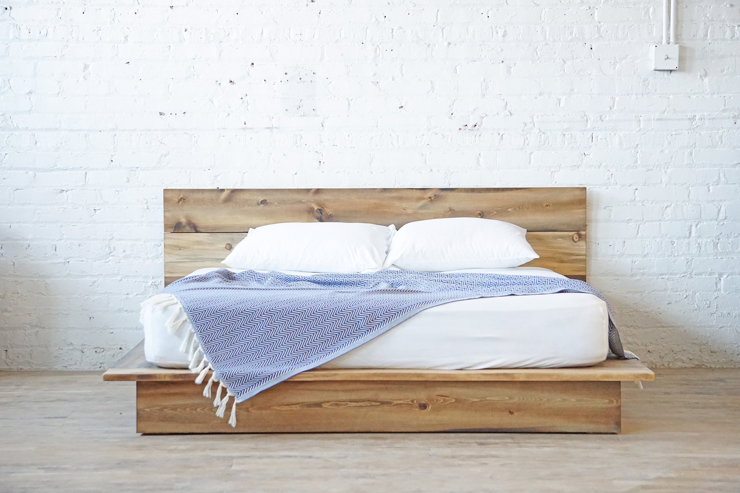 Low Pro - Rustic Modern Platform Bed Frame and Headboard - Loft Style –  Urban Billy
