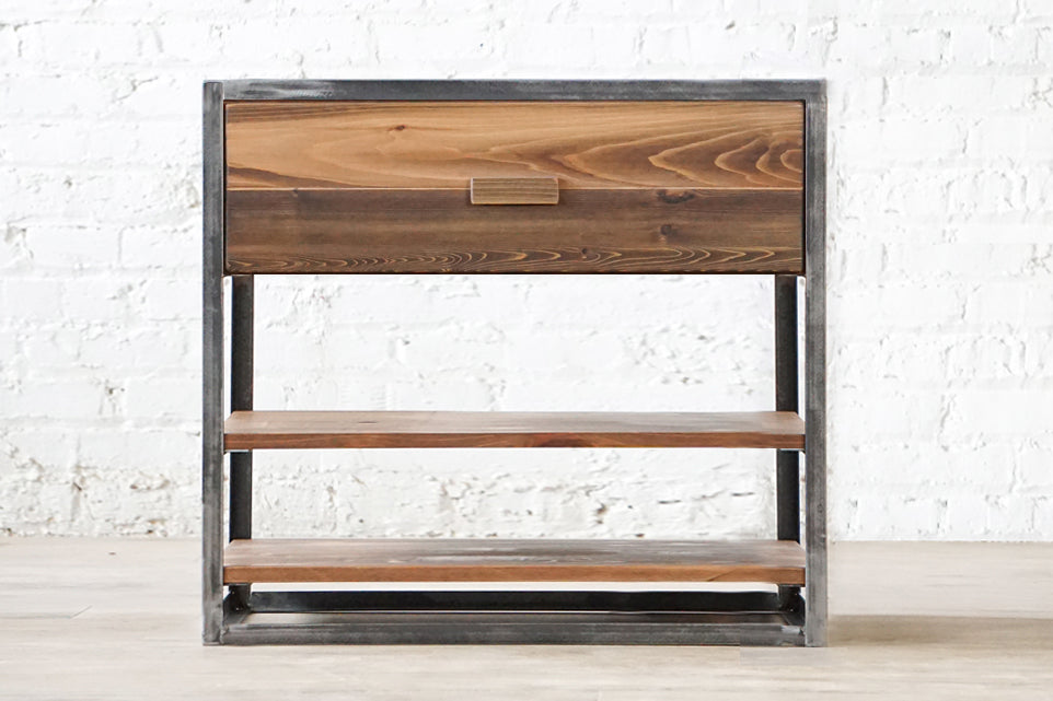 Smith & Forester Dresser - Rustic Iron and Solid Wood Drawers