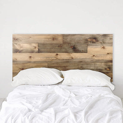 Ol' Plank Headboard - 5 Row - Rustic Weathered Barn Wood - Handmade in USA