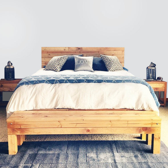 The Northwoods Bed - Rustic Knotty Pine - Handmade in USA