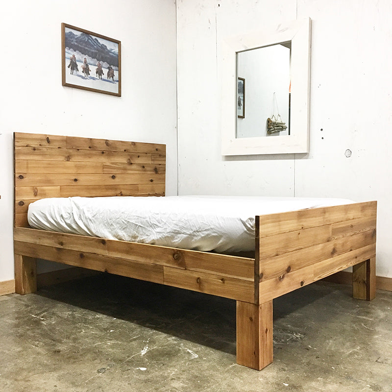 Alpine Sleigh Platform Bed Frame and Headboard – Urban